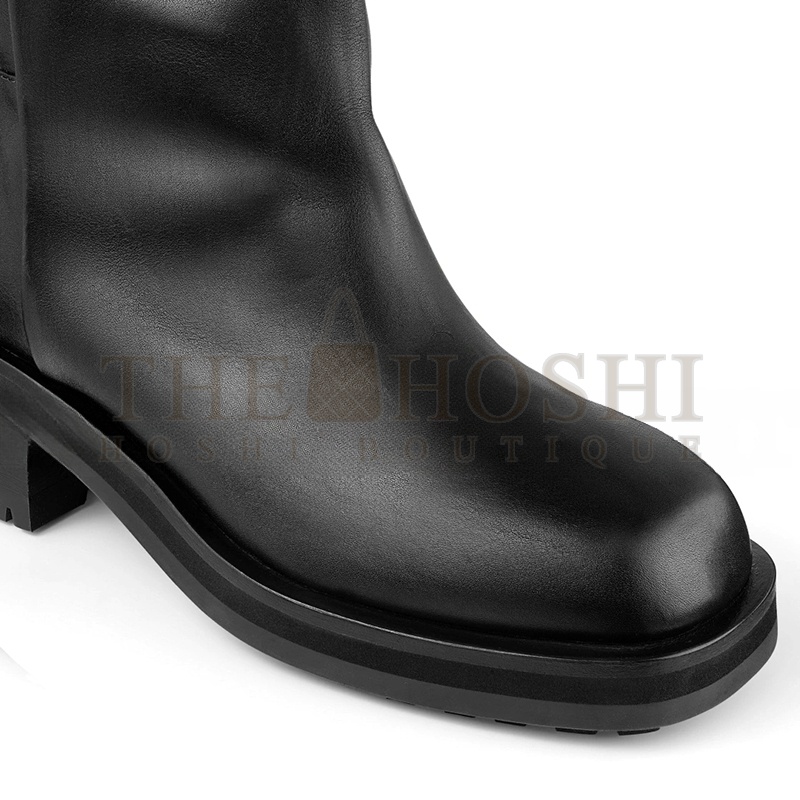 J1m*y Ch00 BROOKLYN KNEE BOOT 50 BLACK LEATHER KNEE-HIGH BOOTS BROOKLYNKB50WLZ Master Quality